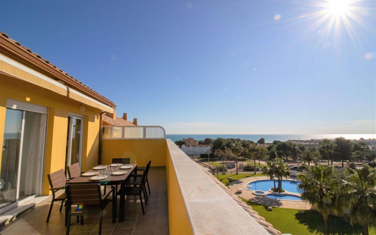 Atico Con Vistas Al Mar , Wifi Y Piscina - Sierra Irta Albert Villas 阿尔考斯布里 外观 照片