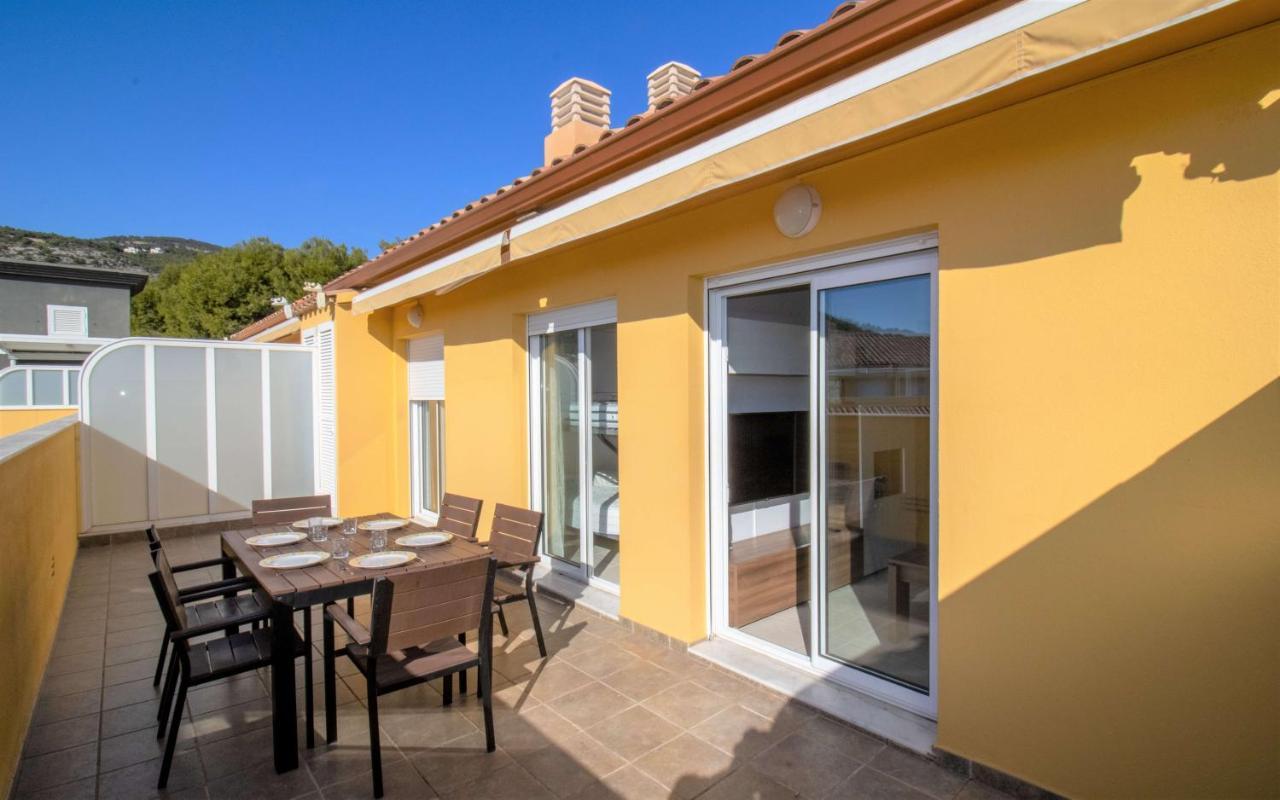 Atico Con Vistas Al Mar , Wifi Y Piscina - Sierra Irta Albert Villas 阿尔考斯布里 外观 照片